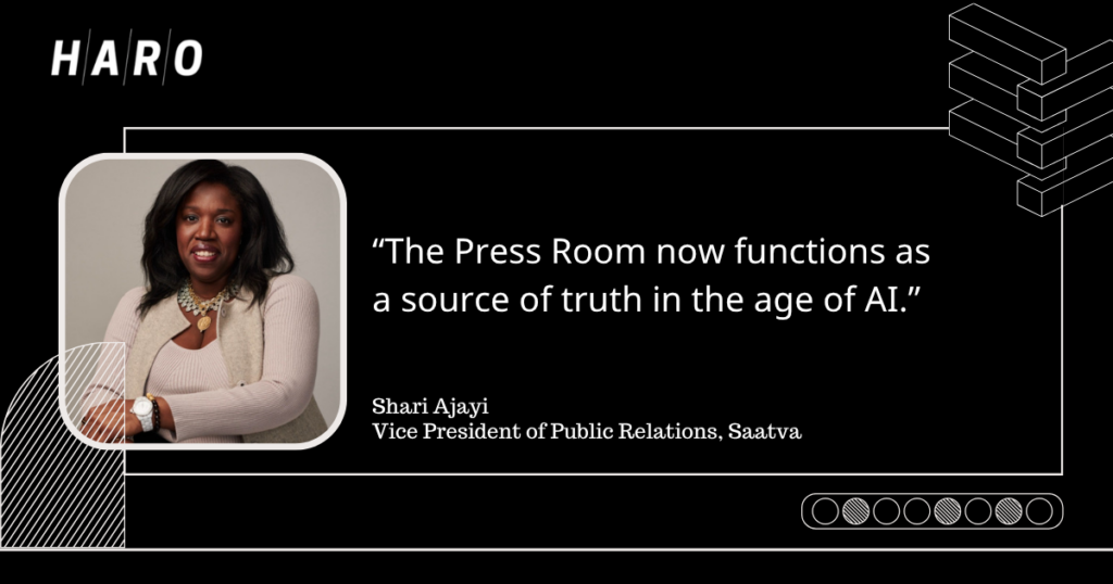 Shari Ajayi Public Relations Saatva